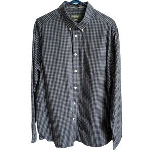 Eddie Bauer Men's Plaid Button Down Dress Shirt